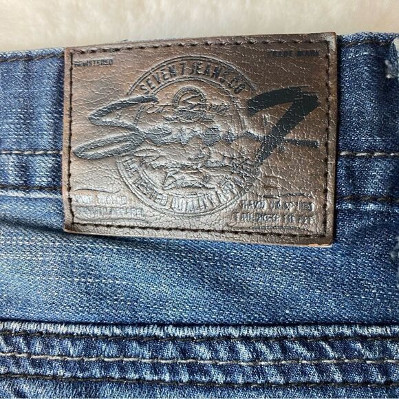 Seven 7 Straight Leg Jeans Size 38 - Picture 12 of 16
